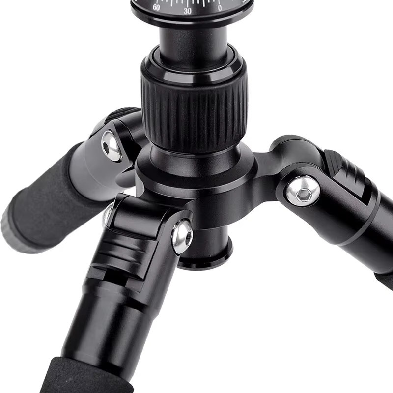 FM5S Tragbares Mini-Stativ in Schwarz mit 360-Grad-Kugelkopf für Kamera, DSLR und SLR - Bild 2