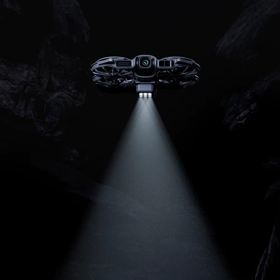 DJI NEO 2 Faltbares Landegestell mit LED-Blitzlichtern und Schnellverschluss in Schwarz oder Grau - Bild 4