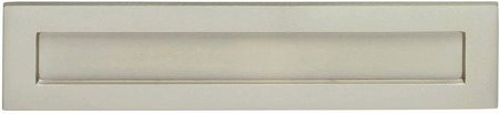Intersteel Briefeinwurf aus Messing, rechteckig, silberfarben matt - Bild 1