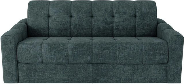 Schlafsofa Darielo Vente-unique in Blaugrün mit Stoffbezug, Breite: 190 cm - Bild 1