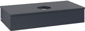 V&B Waschtischunterschrank Antao ohne Frontstruktur in Blau lackiert, B/T/H: 100 x 50 x 19 cm - Bild 1