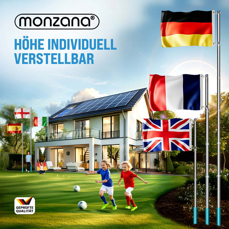 Aluminium Fahnenmast 630 cm inklusive Deutschland-Flagge - Bild 2