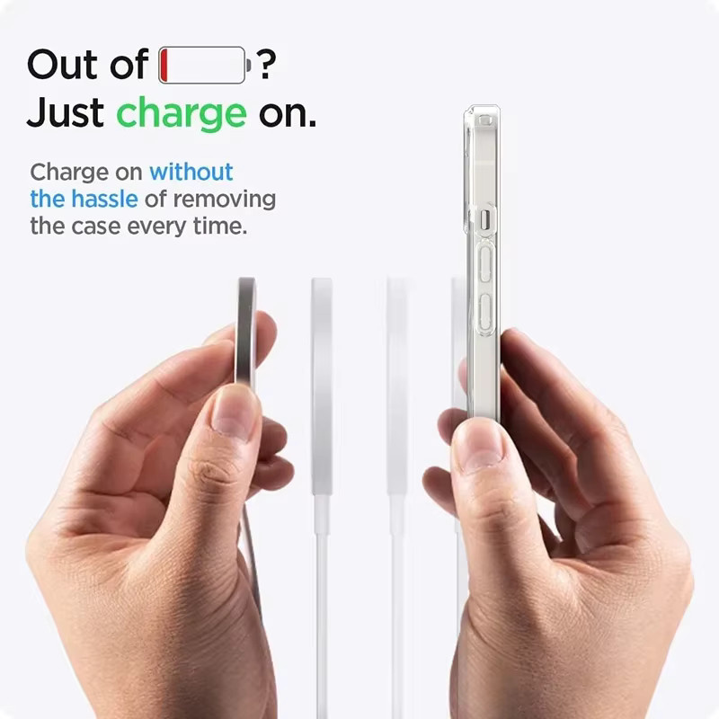 EIENACOCO Magnetische transparente Handyhülle mit MagSafe für iPhone 11 bis iPhone 17 Pro Max kompatibel - Bild 3