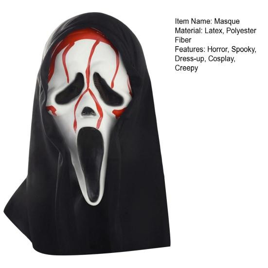 Amusedly Teufelsgesicht Maske Horror Geist Scream Vollgesichtsmaske für Erwachsene - Bild 1