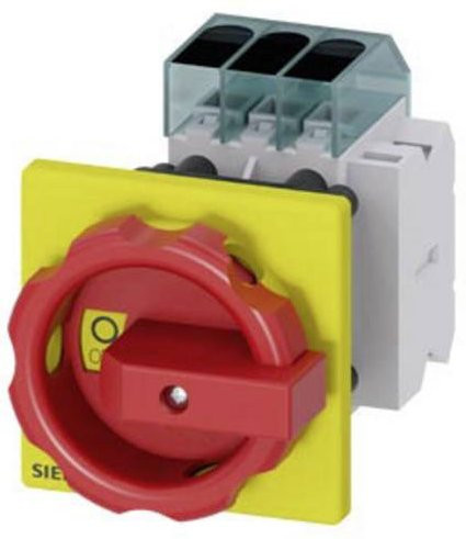Siemens Lasttrennschalter 3polig 16A 1 Schließer 1 Öffner Rot Gelb 690 V/AC 16mm² 3LD30541TK53 - Bild 1