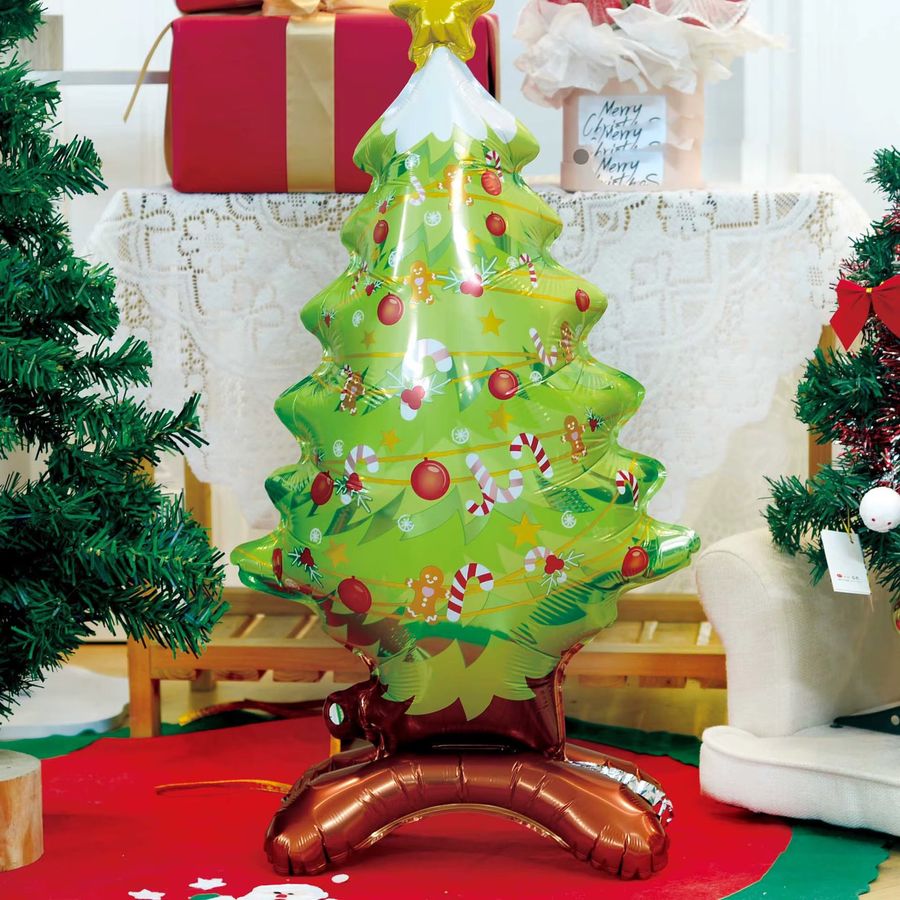 BALONAQ Weihnachts-Folienballon mit Motiv Weihnachtsmann, Schneemann oder Nussknacker, Multicolor, Höhe: 105 cm, Breite: 45 cm - Bild 2