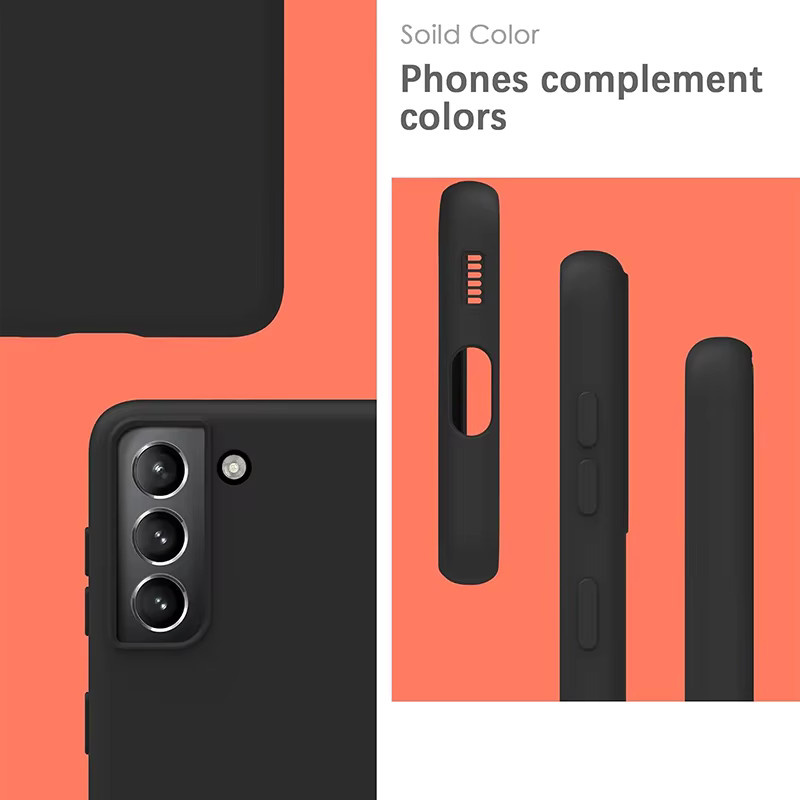 Stoßfeste Silikon-Handyhülle für Samsung Galaxy A-Serie in Schwarz - Bild 4