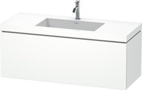 Duravit Waschtischunterschrank L-Cube c-bonded, Farbe: Weiß matt, wandhängend, B: 120 cm, T: 48 cm - Bild 1