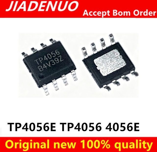 JIADENUO TP4056E SOP-8 Chipsatz, 10 Stück, Schwarz - Bild 1