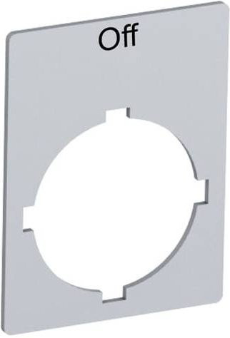 ABB SK615552-21 Beschriftungsschild in Grau - Bild 1
