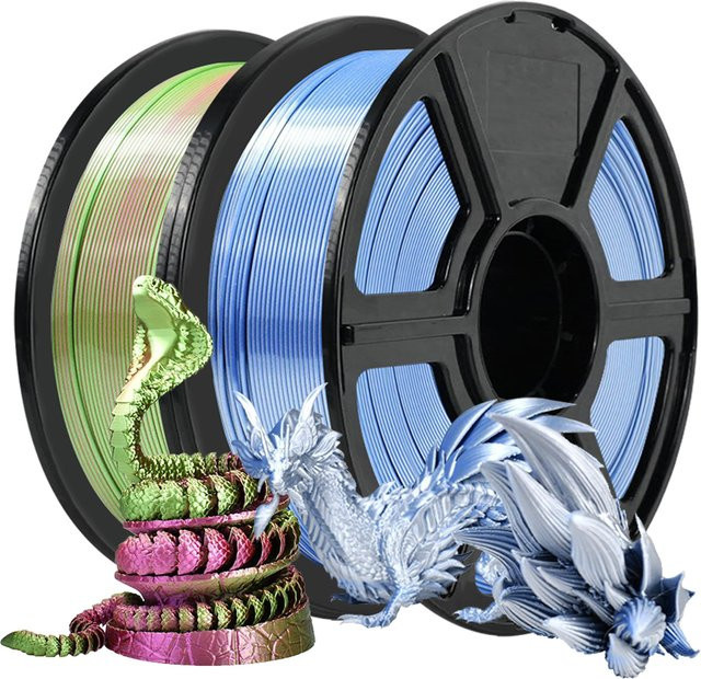 3D Maliang PLA-Filament Silk Multicolour 1,75 mm, 250 g - Bild 1