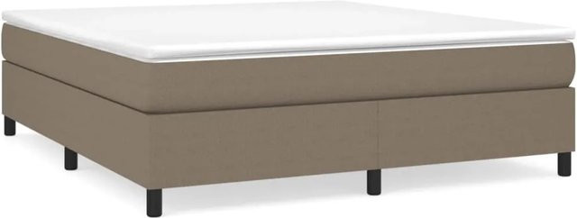 vidaXL Boxspringbett in Taupe mit Stoffbezug, B/T: 160 x 200 cm - Bild 1