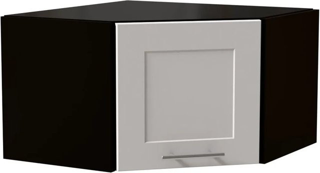 Feldmann-Wohnen Eckhängeschrank Oslo in Schwarz und Weiß Matt mit Soft-Close-Funktion, B/T/H: 60 x 60 x 36 cm - Bild 1