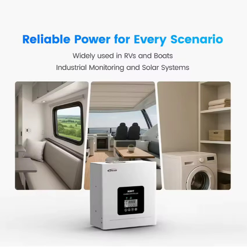 EPEVER MPPT-Solarladeregler TEP-Serie für 12V/24V/48V Systeme mit max. 250V DC PV-Eingang - Bild 2