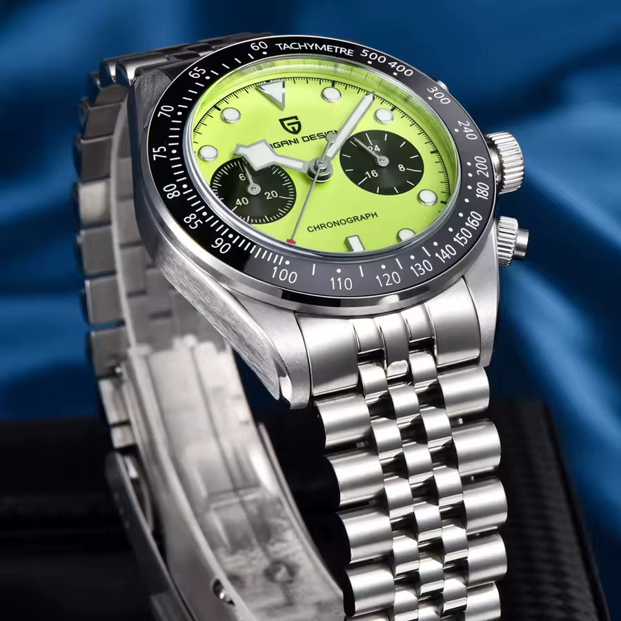 PAGANI DESIGN Chronograph, Edelstahl, Quarz, Keramiklünette, Herren - Bild 2
