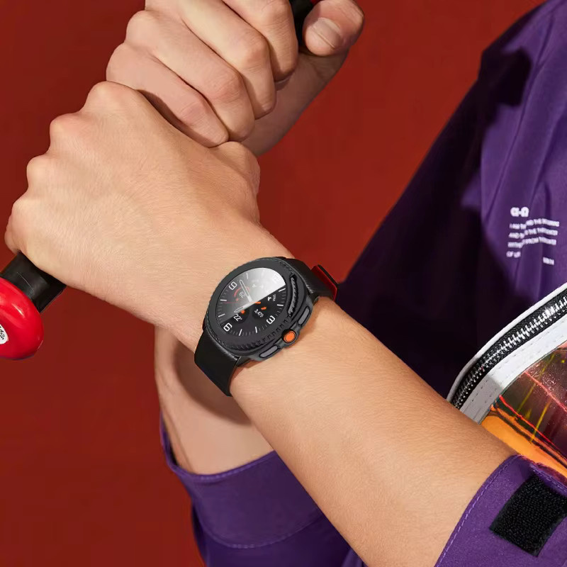 Samsung Hülle für Galaxy Watch 8, 40/44 mm, 8 Classic 46 mm, 7 Ultra 47 mm, PC, Schwarz - Bild 5