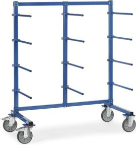 Fetra Tragarmwagen 4614-1 in Blau mit TPE-Reifen und 500 kg Tragkraft - Bild 1