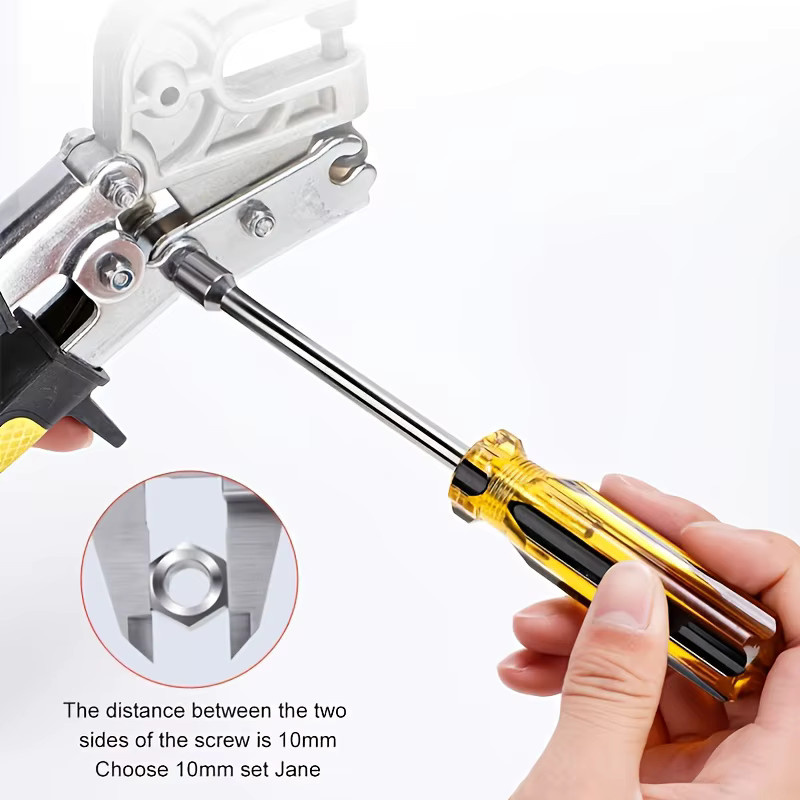 NIUXIANG Innensechskantgriff Set aus Chrome Vanadium mit Schaftmutter für Schraubendreher-Werkzeuge in 5mm, 6mm, 8mm und 10mm - Bild 2