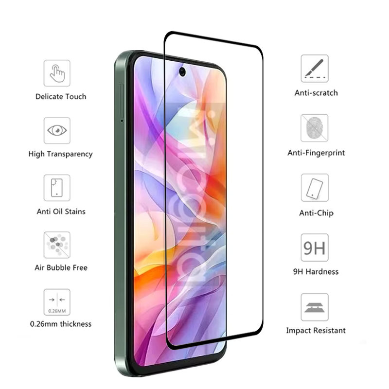 ZTE Blade V70 Design Vollkleber Glas-Displayschutz mit Objektivschutz, transparent - Bild 2