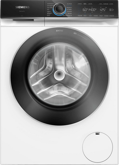 Siemens iQ700 Waschmaschine WG44B2A40 mit 9,5 kg Waschkapazität, WiFi und App-Steuerung, Frontlader mit Aquastop und Auto-Dosing in Weiß - Bild 1