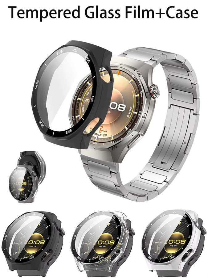 Huawei Displayschutzhülle, gehärtetes Glas, transparent, Huawei Watch GT6 Pro 46 mm - Bild 4