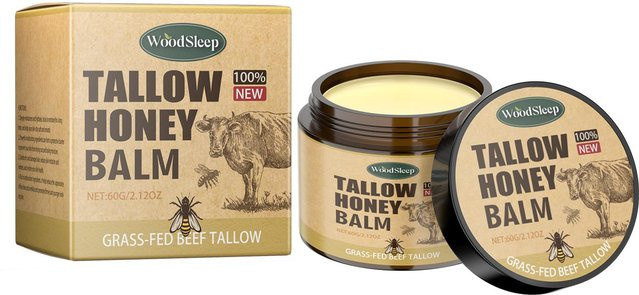 WoodSleep Talg Honig Feuchtigkeitscreme mit Honigextrakt, 60 g, Unisex - Bild 1
