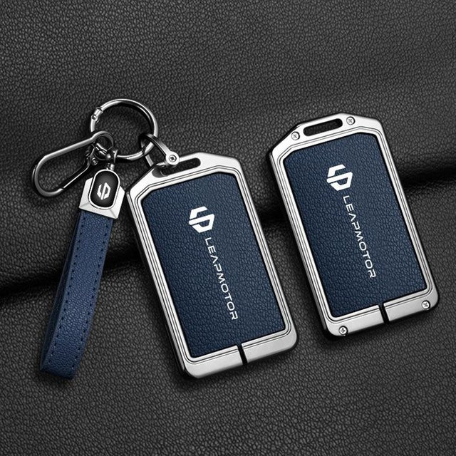 GearUp AutoMoto Karten-Schlüsselhalter Schutzhülle mit NFC und Metallschnalle für Leapmotor C16 C10 C11 B10 in Schwarz - Bild 1