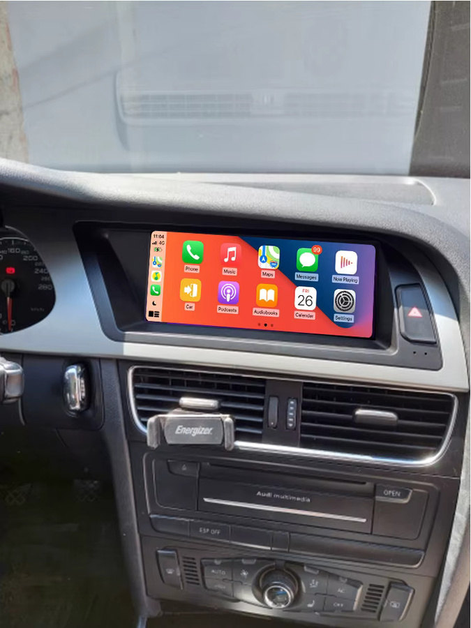 BONROAD Wireless Carplay und Android Auto Multimedia Player Autoradio mit 8,8 Zoll Display, GPS und Bluetooth für Audi A4 B8 2009-2016, Schwarz - Bild 5