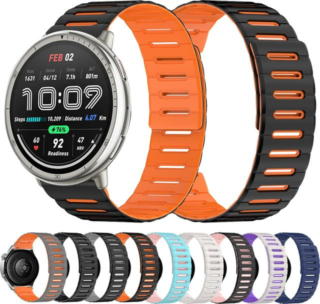 Amazfit Uhrenarmband Silikon, Magnetband, 20mm 22mm - Bild 1