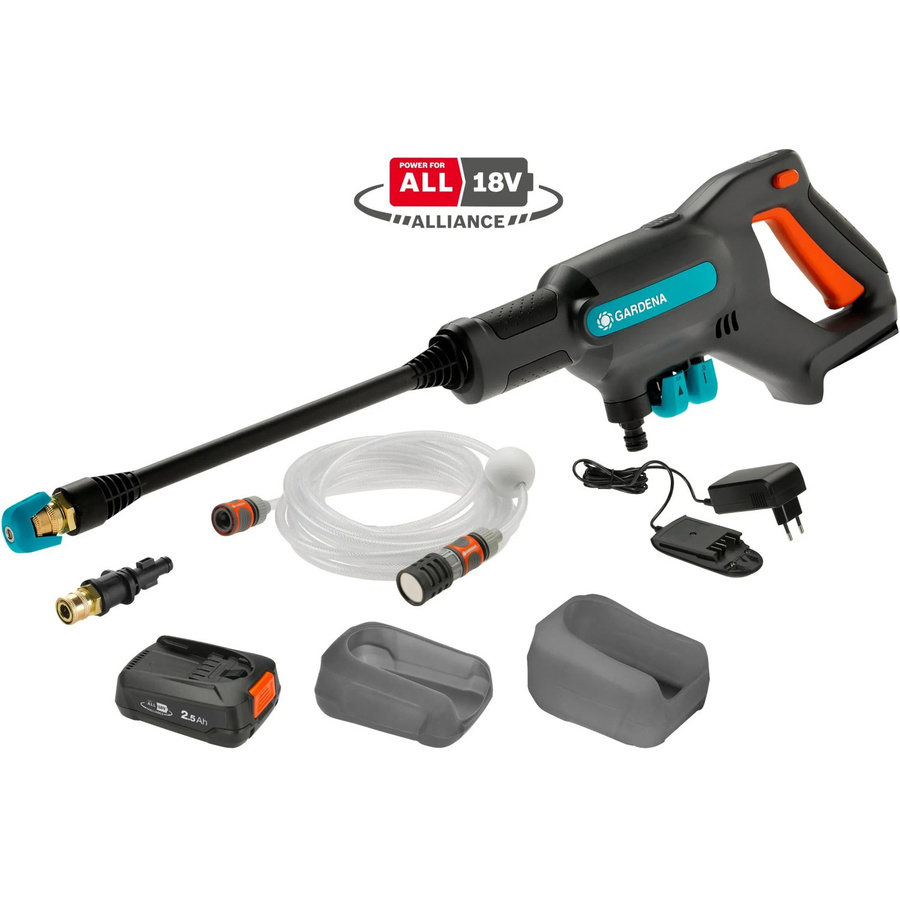 GARDENA Akku-Mitteldruckreiniger AquaClean 24/18V P4A Ready-To-Use Set - Bild 2