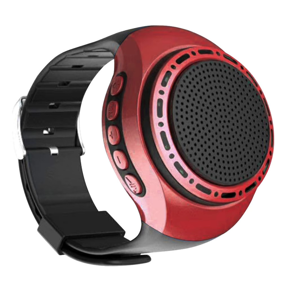 ATUOTIN Bluetooth Fahrrad-Handgelenk-Lautsprecher mit FM-Radio und Beleuchtung in Silber, USB-aufladbar - Bild 2