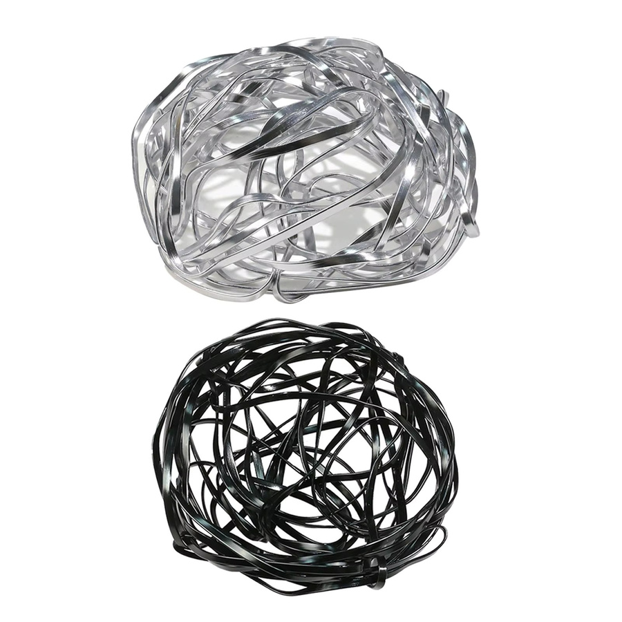 Homyl Ikebana Blumenarrangierer für die Tischplatte, drehbar und biegbar, Silber - Bild 1