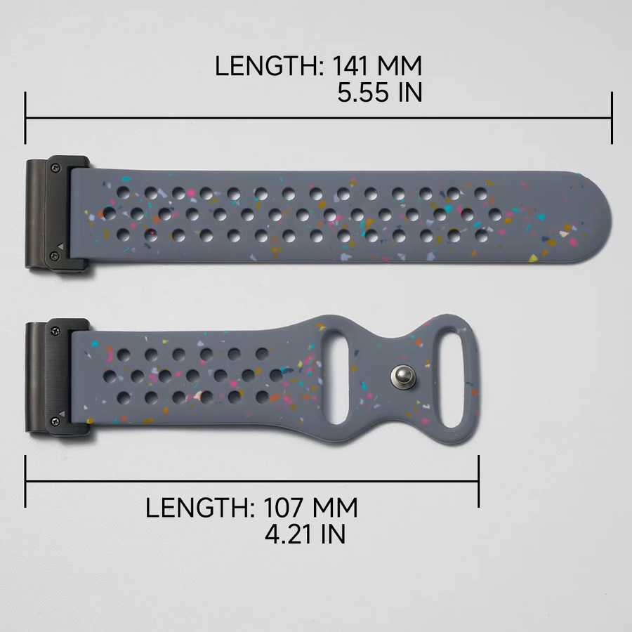 FancyWrist Silikonarmband QuickFit für Garmin Fenix 8, 7, Epix Pro und Enduro 3, Breite: 26 mm und 22 mm - Bild 5