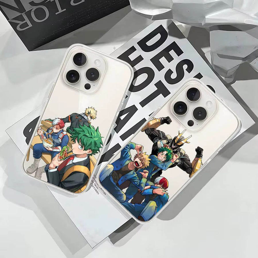 Transparente und stoßfeste Anime My Hero Academia Handyhülle für iPhone 11 bis iPhone 17 Pro Max - Bild 2