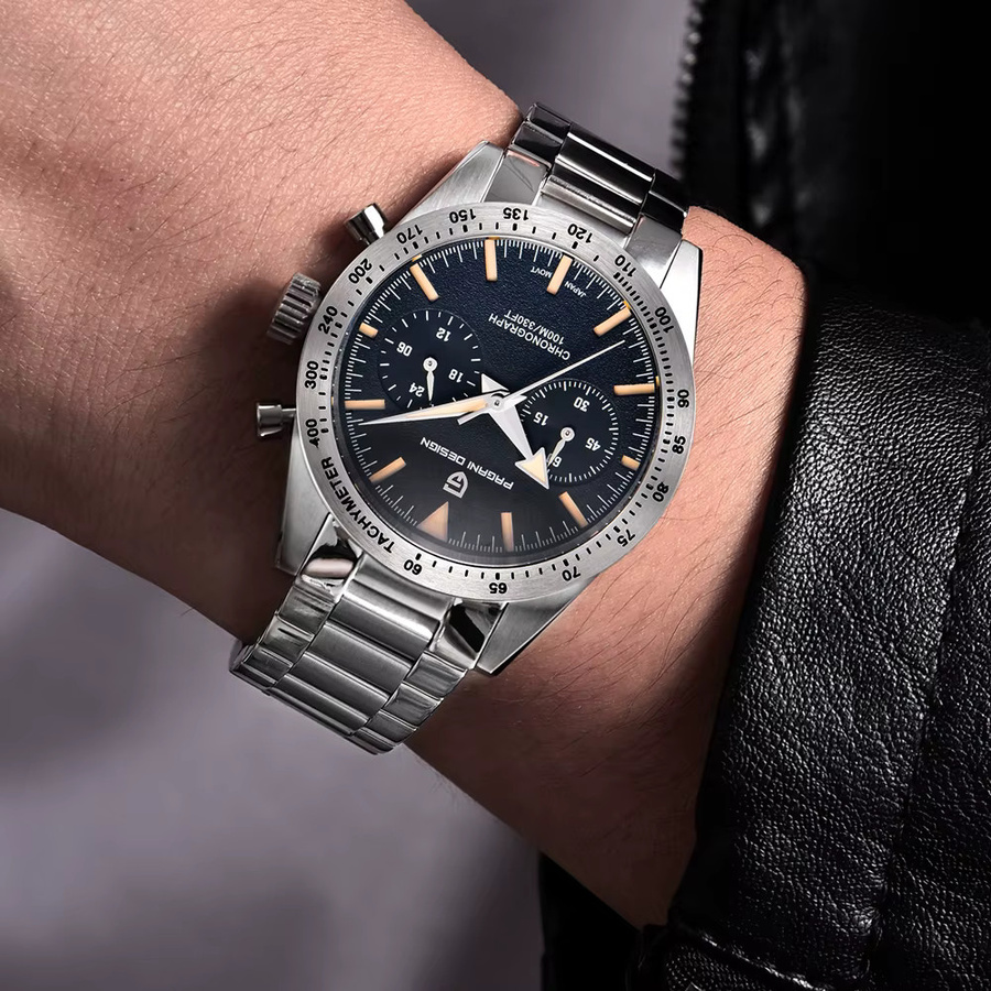 Pagani Design Chronograph, Quarz, Edelstahl, Grün, Herren - Bild 2