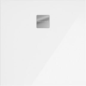 Villeroy & Boch Duschwanne Newo, quadratisch, flächenbündig, Weiß, B/T/H: 80 x 80 x 4,3 cm - Bild 1