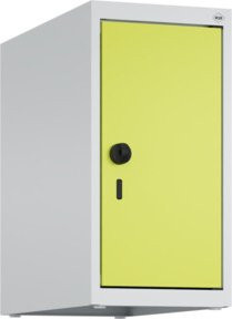 C+P Aufsatzschrank 7035/0024 mit Sicherheits-Drehriegel und 1 Abteil, B/T/H: 50 x 25 x 50 cm, Lichtgrau/Clowngrün - Bild 1
