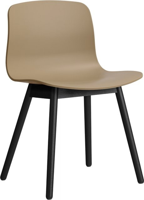 HAY About A Chair AAC 12 Designstuhl aus Polypropylen in Braun mit Eichengestell - Bild 1