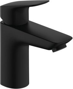 Hansgrohe Einhebel-Waschtischarmatur Logis in Matt Schwarz mit Pop-up-Abfluss - Bild 1