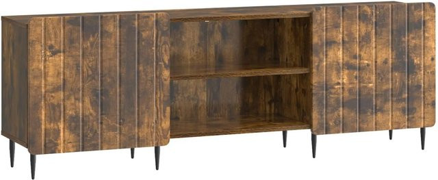 vidaXL TV-Schrank Modern in Geräucherten Eiche, B/T/H: 150 x 31 x 52 cm - Bild 1
