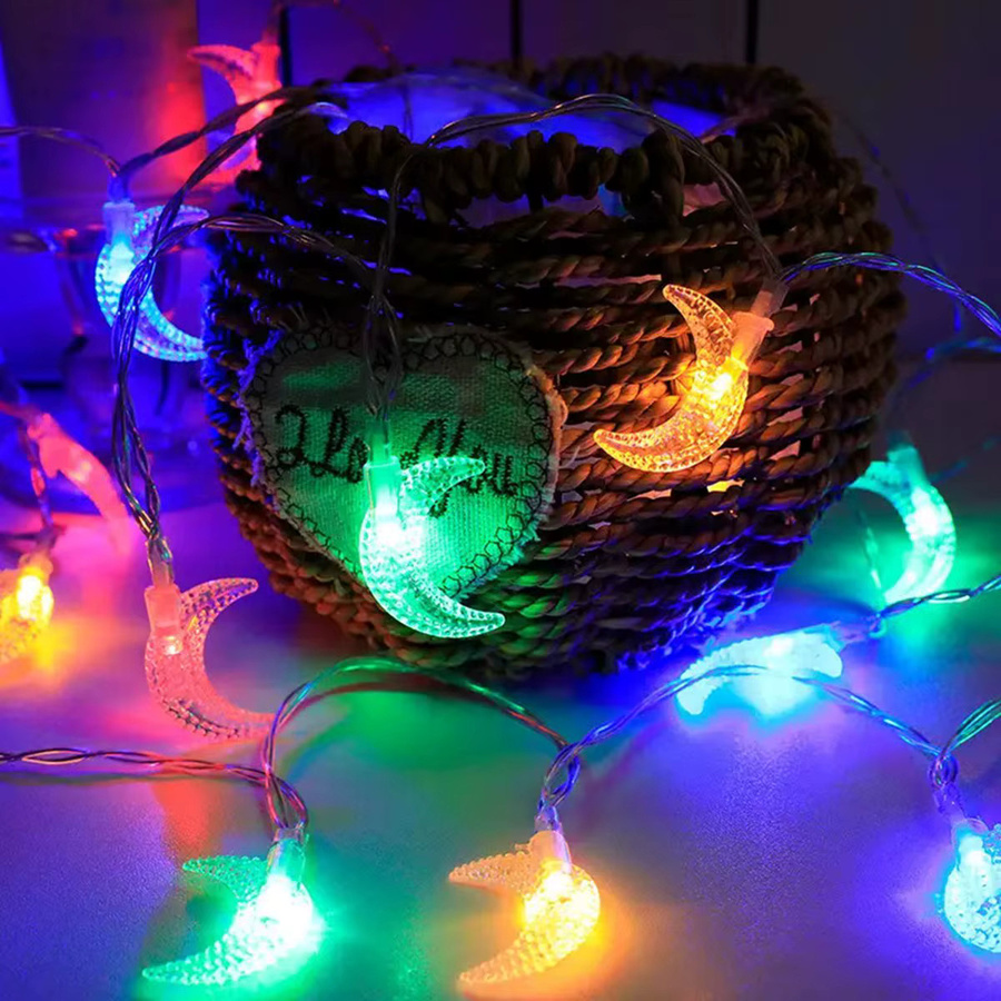 Peach Forest LED Ramadan Mond Lichterkette Batteriebetrieben für Dekoration im Haus und Garten - Bild 5
