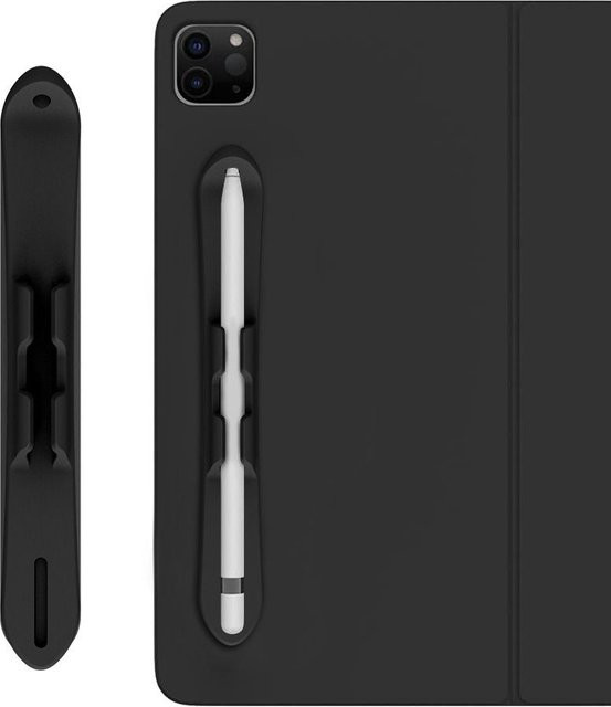 Flexibler Silikon-Stifthalter in Schwarz für Tablets und Stifte der 1. und 2. Generation - Bild 1