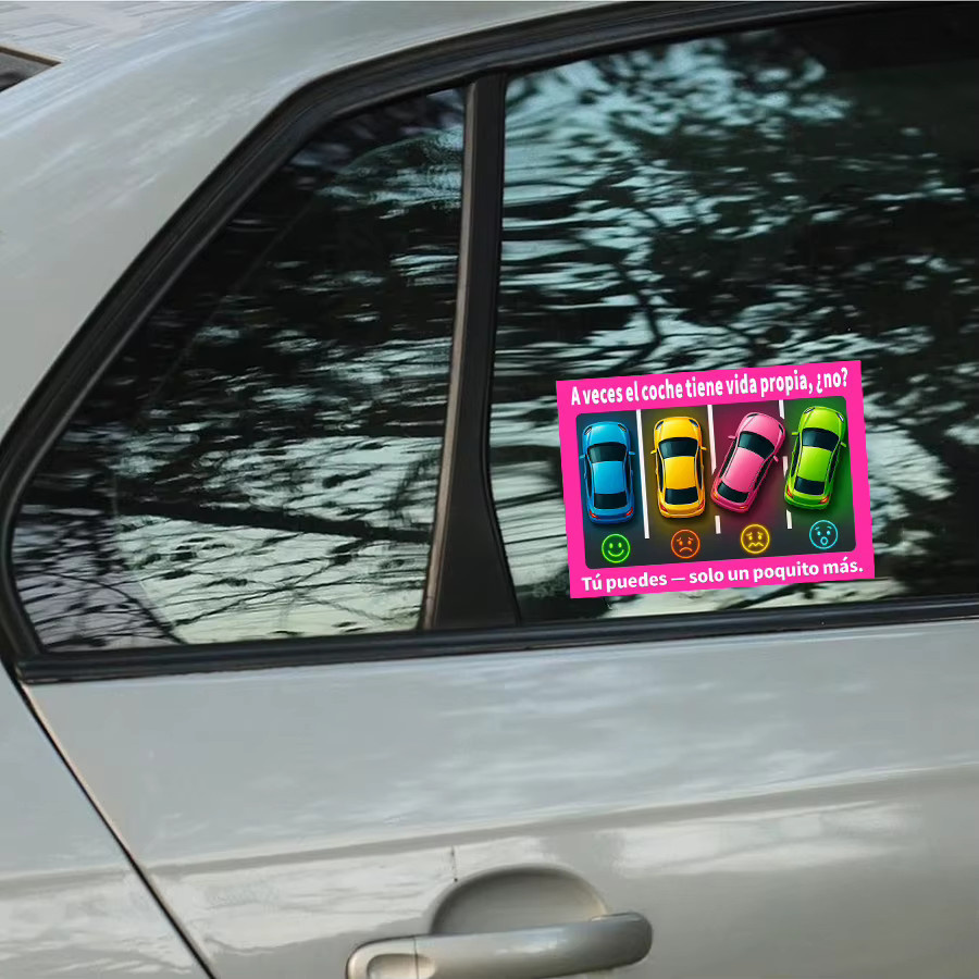 150 Stück lustige spanische Parksticker mit 5 Designs und Schlaufe in Mehrfarbig für humorvolle Markierungen - Bild 4