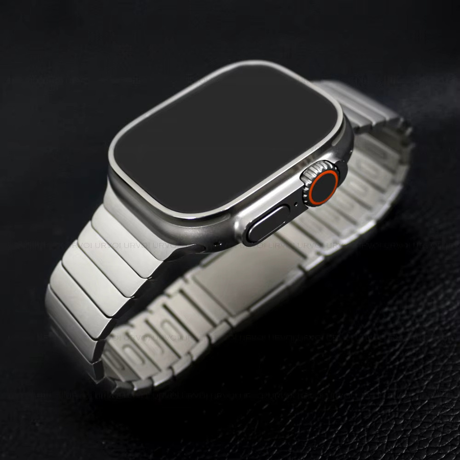 Urvoi Link Uhrenarmband Edelstahl, Titan, Silber, Unisex - Bild 2