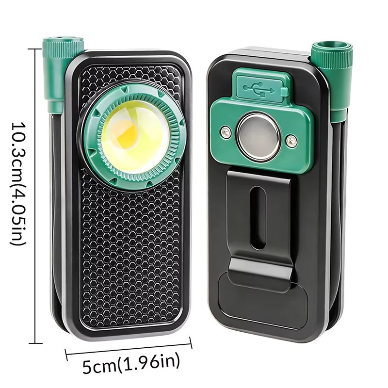JIASHUAIXIN Wiederaufladbare COB-Taschenlampe in Schwarz für Autoreparatur und Wartung - Bild 2