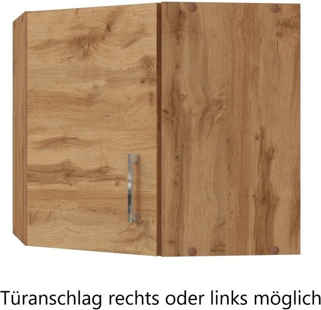 Held Möbel Küchen-Eck-Hängeschrank Sorrento in Wotan Eiche, B/H/T: 60 x 57 x 60 cm - Bild 1