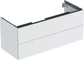 Geberit Waschtischunterschrank One in Weiß, lackiert, B/T/H: 118,4 x 50,4 x 47 cm - Bild 1