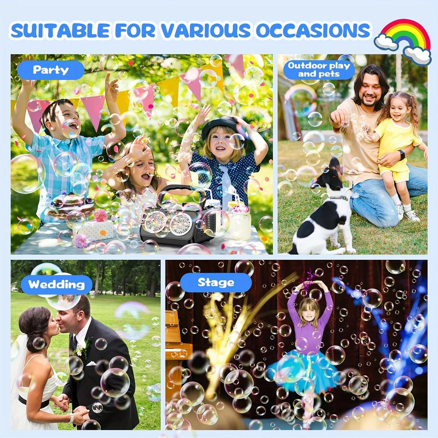 Yiran bag Automatische Seifenblasenmaschine für Kinder ohne Batterie - Bild 3