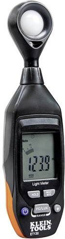 Klein Tools Digitales Luxmeter ET130 mit Hintergrundbeleuchtung, Schwarz, Messbereich 0–40000 Lux - Bild 2