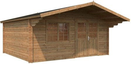 Blockbohlenhaus PALMAKO Britta aus Holz in Braun, B/H/T: 516 x 270 x 579 cm - Bild 1